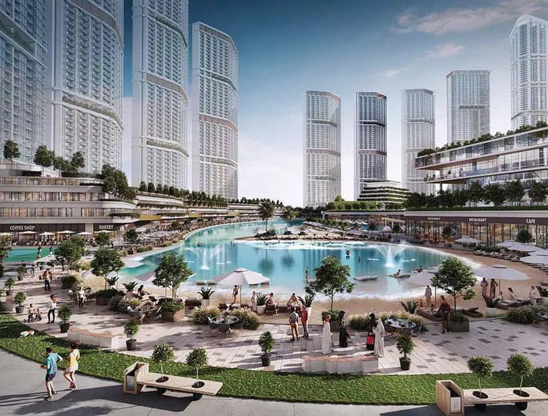 Luxury apartments overlooking the lagoons and city centre, close to the beach, Nad Al Sheba 1, Dubai, UAE — photo 9