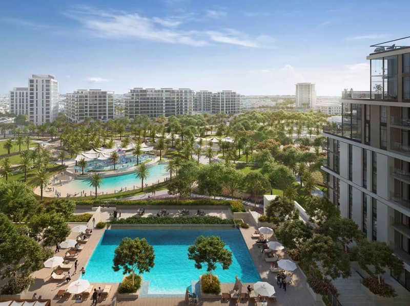 New residence Parkside Views with swimming pools and lounge areas close to the city center, Dubai Hills, Dubai, UAE — photo 7
