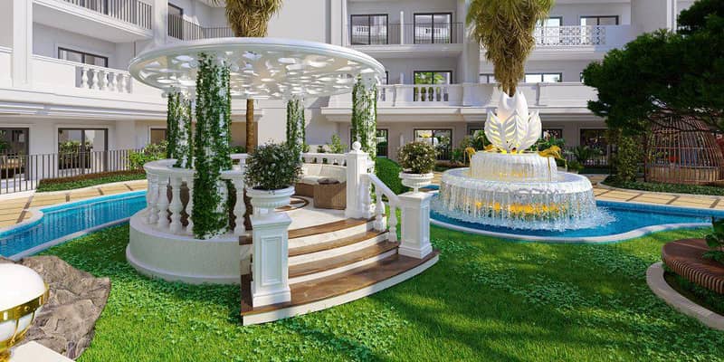 Новая резиденция Aqua Dimore с уникальными бассейнами и зелеными зонами в районе Dubai Science Park, в центре Дубая, ОАЭ — фото 16