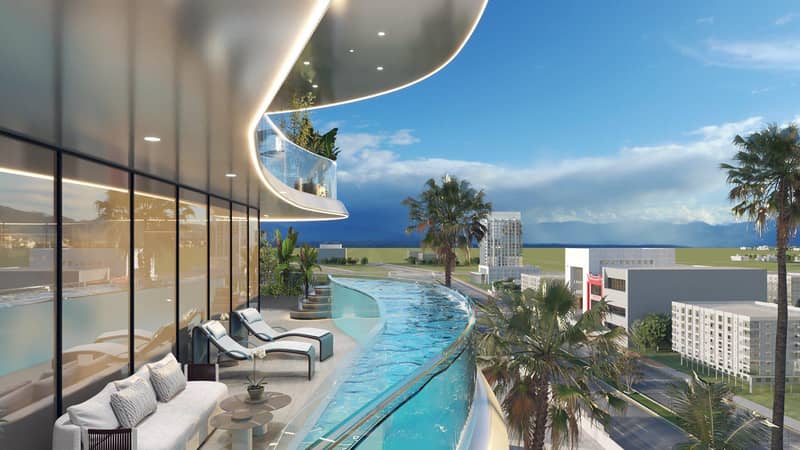 New high-rise complex of apartments with private swimming pools Volga Tower, JVT, Dubai, UAE — photo 11