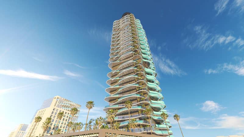 New high-rise complex of apartments with private swimming pools Volga Tower, JVT, Dubai, UAE — photo 3