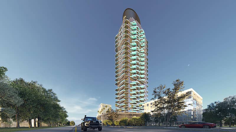 Новый высотный комплекс апартаментов с собственными бассейнами Volga Tower, JVT, Дубай, ОАЭ — фото 2