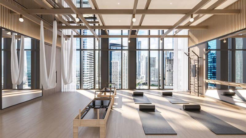 Новая высотная резиденция на берегу канала One River Point с бассейнами рядом с Бурдж Халифа, Business Bay, Дубай, ОАЭ — фото 14