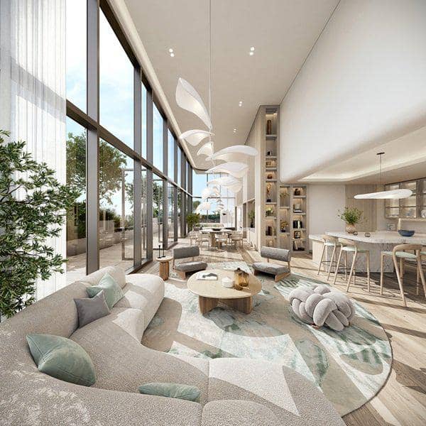 Новая высотная резиденция на берегу канала One River Point с бассейнами рядом с Бурдж Халифа, Business Bay, Дубай, ОАЭ — фото 10