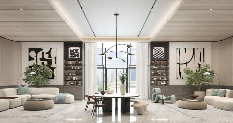 Новая высотная резиденция на берегу канала One River Point с бассейнами рядом с Бурдж Халифа, Business Bay, Дубай, ОАЭ — фото 11