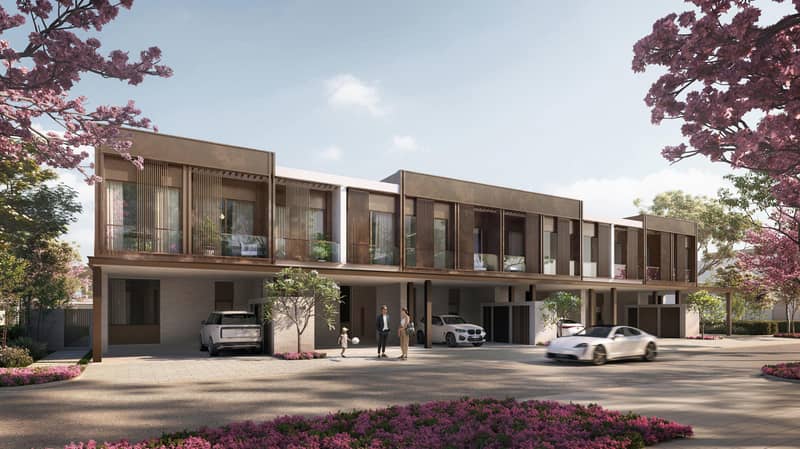 New gated residence Nad al Sheba Gardens with a lagoon and a swimming pool close to highways, Nad Al Sheba 1, Dubai, UAE — photo 18