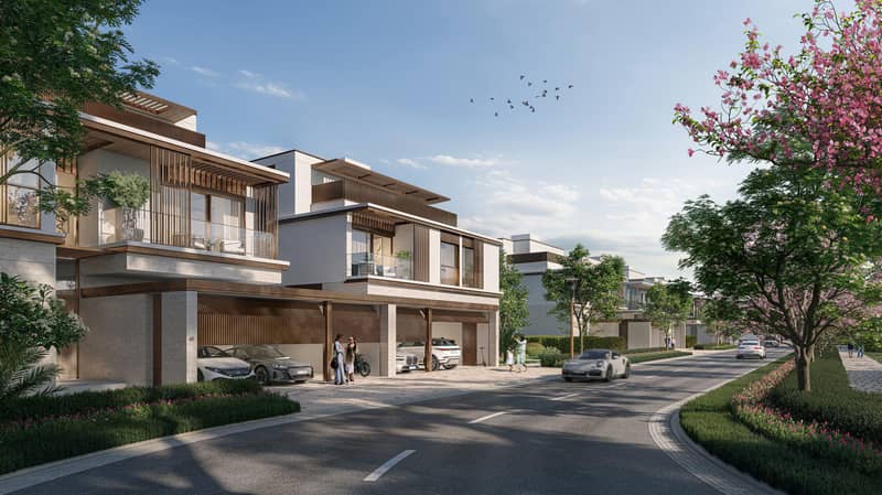 New gated residence Nad al Sheba Gardens with a lagoon and a swimming pool close to highways, Nad Al Sheba 1, Dubai, UAE — photo 9