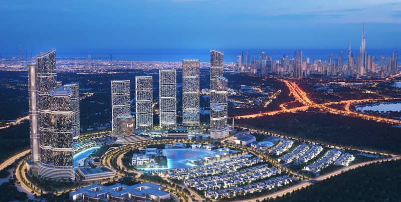 Новая высотная резиденция 360 Riverside Crescent с бассейнами и ресторанами рядом с центром города, Nad Al Sheba 1, Дубай, ОАЭ — фото 15