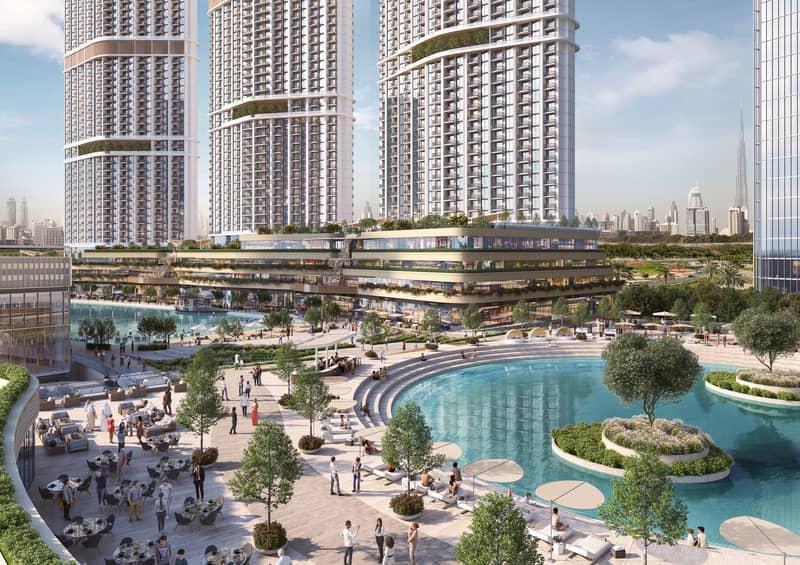 Новая высотная резиденция 360 Riverside Crescent с бассейнами и ресторанами рядом с центром города, Nad Al Sheba 1, Дубай, ОАЭ — фото 5