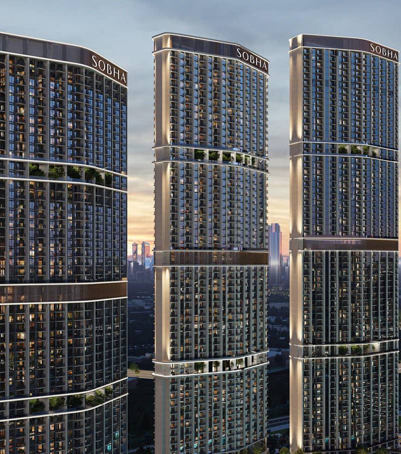 Новая высотная резиденция 360 Riverside Crescent с бассейнами и ресторанами рядом с центром города, Nad Al Sheba 1, Дубай, ОАЭ — фото 12