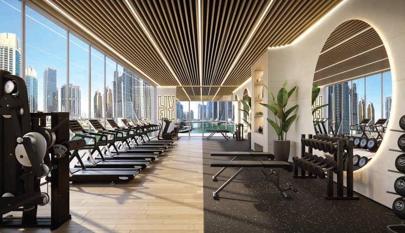 Новая резиденция у воды Liv Waterside с бассейнами и спа-центром, Dubai Marina, Дубай, ОАЭ — фото 14