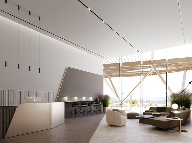 New high-rise residence Iconic Tower with swimming pools and panoramic sea views, Al Sufouh, Dubai, UAE — photo 11