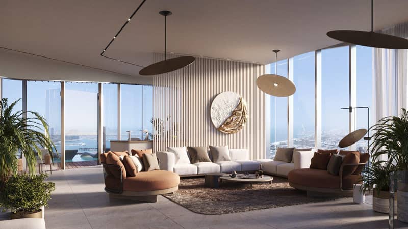 New high-rise residence Iconic Tower with swimming pools and panoramic sea views, Al Sufouh, Dubai, UAE — photo 17