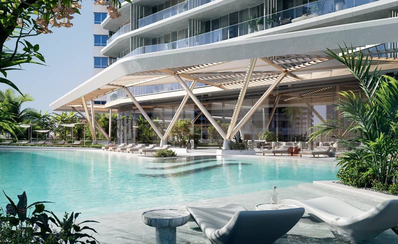 New high-rise residence Iconic Tower with swimming pools and panoramic sea views, Al Sufouh, Dubai, UAE — photo 6