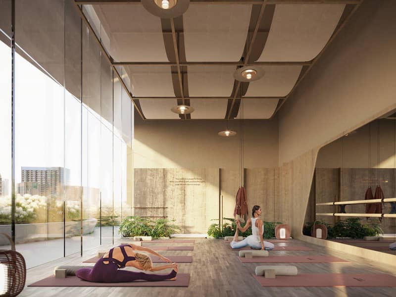 New high-rise residence Iconic Tower with swimming pools and panoramic sea views, Al Sufouh, Dubai, UAE — photo 12