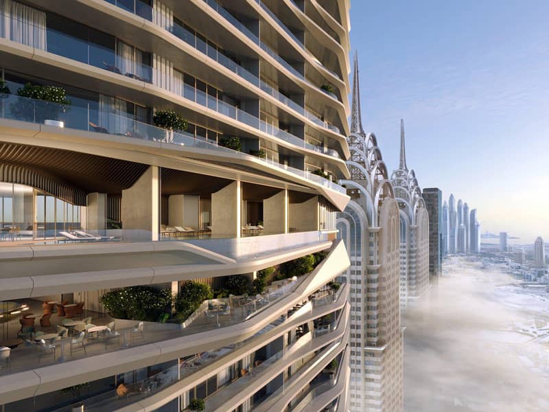 New high-rise residence Iconic Tower with swimming pools and panoramic sea views, Al Sufouh, Dubai, UAE — photo 5