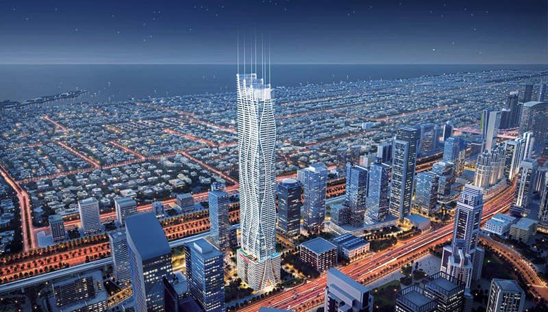 Квартиры в 101-этажном небоскрёбе в деловом районе Business Bay рядом с метро, Дубай, ОАЭ — фото 16
