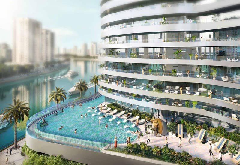 Новая высотная резиденция Altitude с бассейнами на берегу канала, Business Bay, Дубай, ОАЭ — фото 9