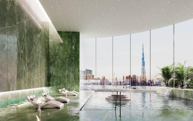 New high-rise Mercedes Benz Residence with swimming pools in the center of Downtown Dubai, UAE — photo 9