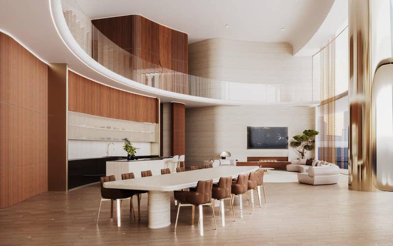 New high-rise Mercedes Benz Residence with swimming pools in the center of Downtown Dubai, UAE — photo 6