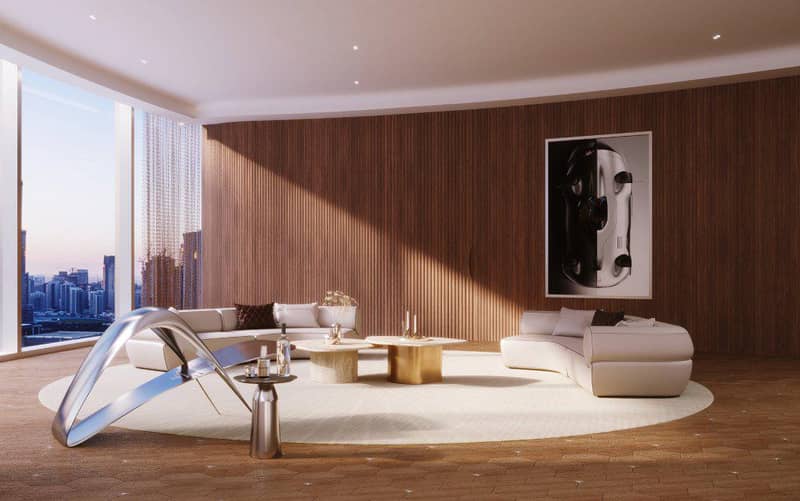 New high-rise Mercedes Benz Residence with swimming pools in the center of Downtown Dubai, UAE — photo 3