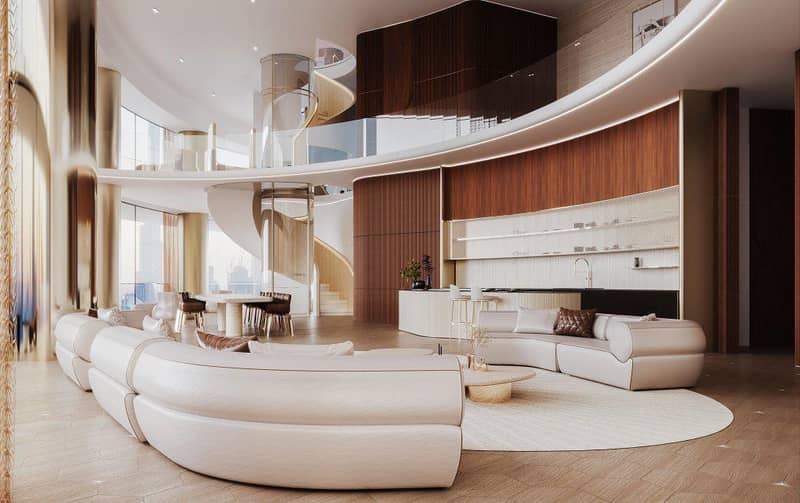 New high-rise Mercedes Benz Residence with swimming pools in the center of Downtown Dubai, UAE — photo 4