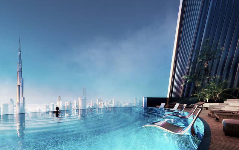 New high-rise Mercedes Benz Residence with swimming pools in the center of Downtown Dubai, UAE — photo 10