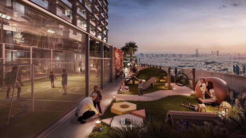New high-rise The Place Residence close to golf clubs, Dubai Sports City, Dubai, UAE — photo 8