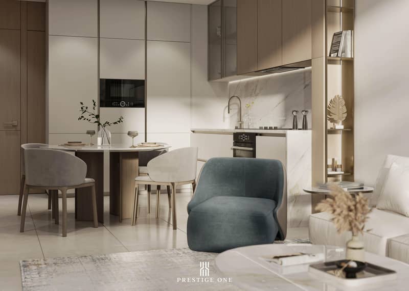 New high-rise The Place Residence close to golf clubs, Dubai Sports City, Dubai, UAE — photo 14