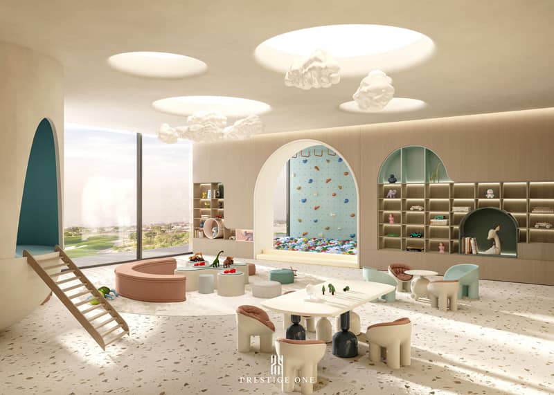 New high-rise The Place Residence close to golf clubs, Dubai Sports City, Dubai, UAE — photo 25