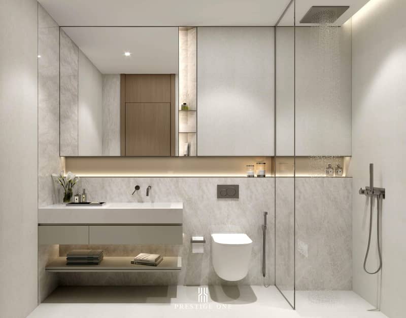 New high-rise The Place Residence close to golf clubs, Dubai Sports City, Dubai, UAE — photo 16