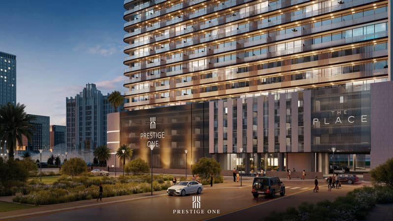 New high-rise The Place Residence close to golf clubs, Dubai Sports City, Dubai, UAE — photo 3