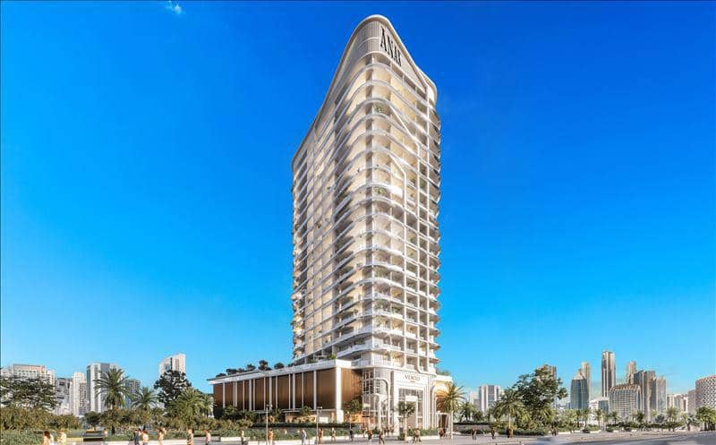High-rise residence Vento Tower with a swimming pool and a co-working area in the center of Dubai, Business Bay, UAE — photo 9
