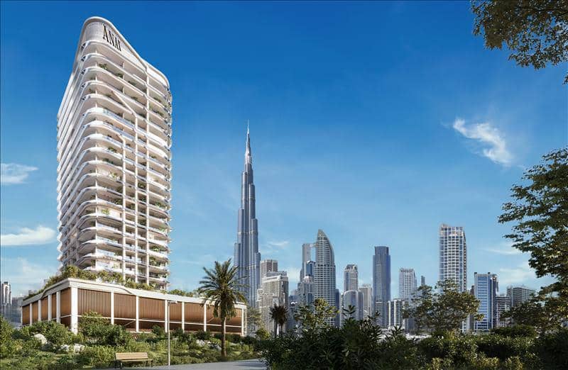 High-rise residence Vento Tower with a swimming pool and a co-working area in the center of Dubai, Business Bay, UAE — photo 2