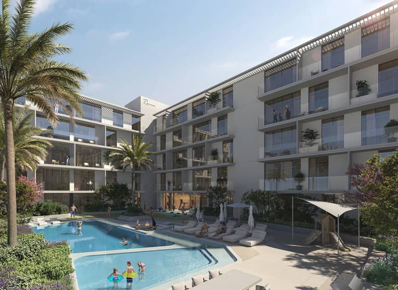 Новая малоэтажная резиденция Roma Residences by JRP с бассейнами рядом с основными автомагистралями, JVC, Дубай, ОАЭ — фото 2