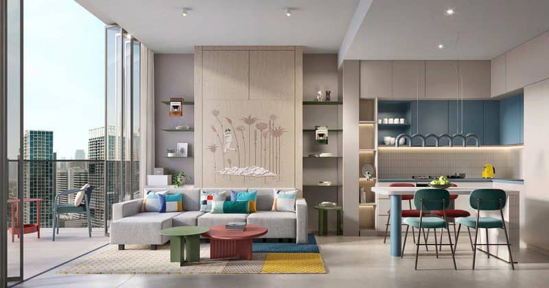 New complex of furnished apartments Rove Home Marasi Drive with swimming pools and a co-working area in the heart of Business Bay, Dubai, UAE — photo 7