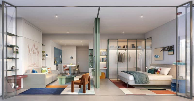 New complex of furnished apartments Rove Home Marasi Drive with swimming pools and a co-working area in the heart of Business Bay, Dubai, UAE — photo 8