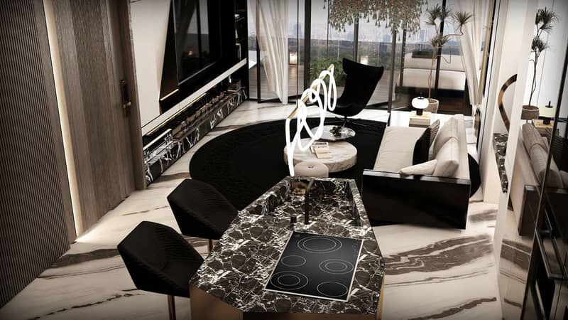 Новый комплекс обслуживаемых апартаментов Sky Suites с бассейнами, спа и рестораном, JVC, Дубай, ОАЭ — фото 14