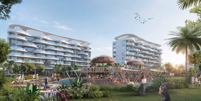 Новая резиденция LAGOON views (Phase 2) с бассейнами, садами и зонами для развлечений, Golf city (Damac Hills), Дубай, ОАЭ — фото 9