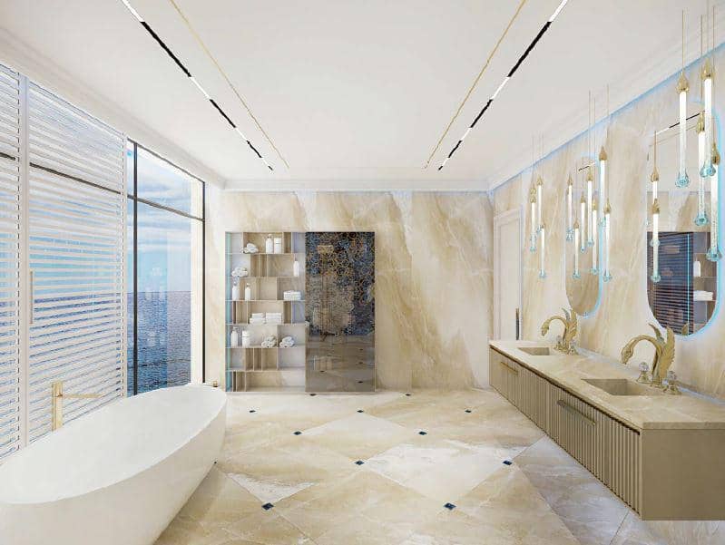 New unique compex of villas, surrounded by the ocean, Kempinski Floating Palace (Neptune), Jumeirah, Dubai, UAE — photo 22