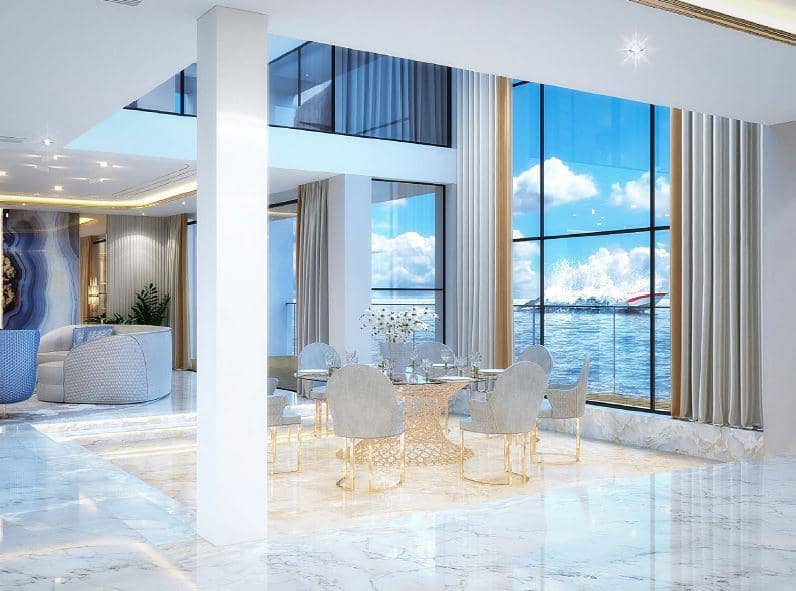 New unique compex of villas, surrounded by the ocean, Kempinski Floating Palace (Neptune), Jumeirah, Dubai, UAE — photo 8