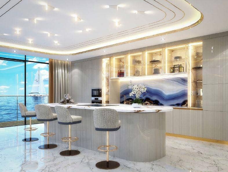 New unique compex of villas, surrounded by the ocean, Kempinski Floating Palace (Neptune), Jumeirah, Dubai, UAE — photo 10