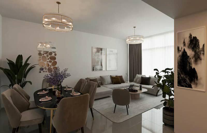 Новая резиденция Violet Tower с бассейном и зоной отдыха рядом с Дубай Марина и Даунтаун Дубай, JVC, Дубай, ОАЭ — фото 3