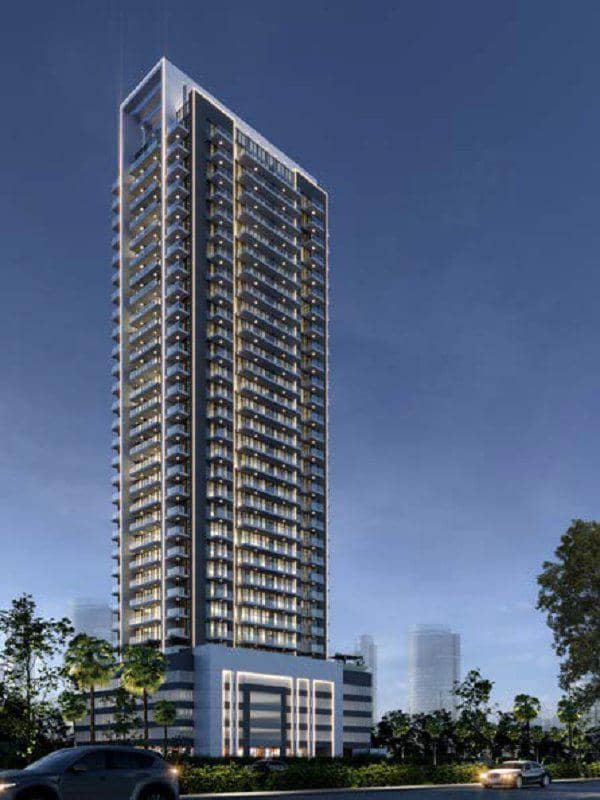 Новая резиденция Violet Tower с бассейном и зоной отдыха рядом с Дубай Марина и Даунтаун Дубай, JVC, Дубай, ОАЭ — фото 9