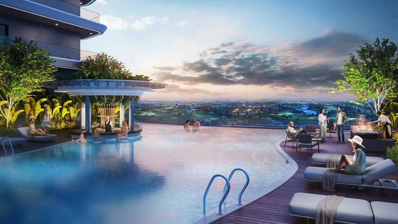 New residence Elo 2 with a swimming pool and a bar, Damac Hills 2, Dubai, UAE — photo 7