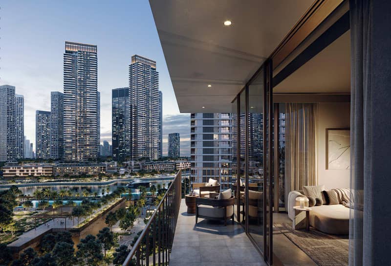Новая высотная резиденция Valo с бассейном и садом, Dubai Creek Harbour, Дубай, ОАЭ — фото 4