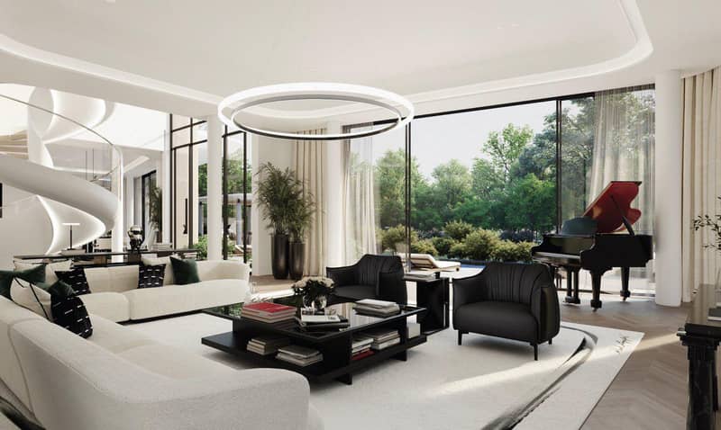 New complex of villas Karl Lagerfeld with swimming pools and roof-top terraces, Nad Al Sheba, Dubai, UAE — photo 3