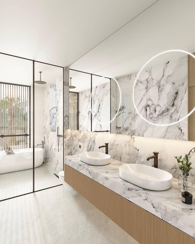 New complex of villas Karl Lagerfeld with swimming pools and roof-top terraces, Nad Al Sheba, Dubai, UAE — photo 8
