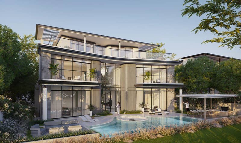 New complex of villas Karl Lagerfeld with swimming pools and roof-top terraces, Nad Al Sheba, Dubai, UAE — photo 11