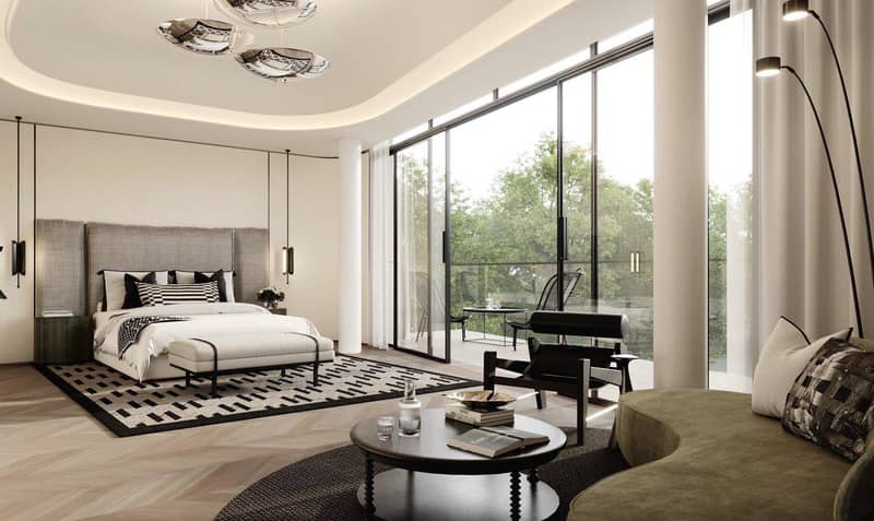 New complex of villas Karl Lagerfeld with swimming pools and roof-top terraces, Nad Al Sheba, Dubai, UAE — photo 6